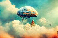 Alien-Fantasie, psychedelische Träume und fliegende Bohrinseln