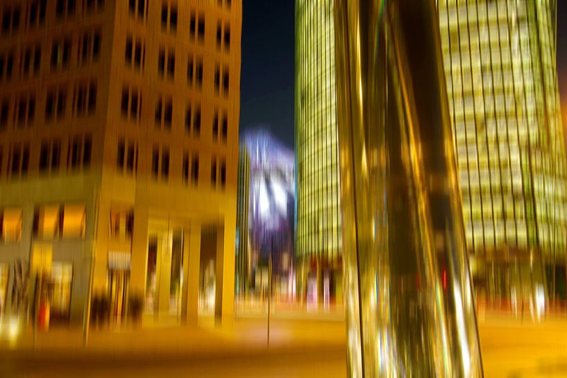BERLIN Potsdamer Platz - night movement by Bernd Hoyen