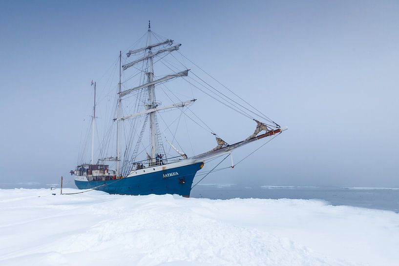 Grand voilier Barquentine Antigua par Menno Schaefer