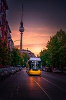 Autumn sunset in Berlin