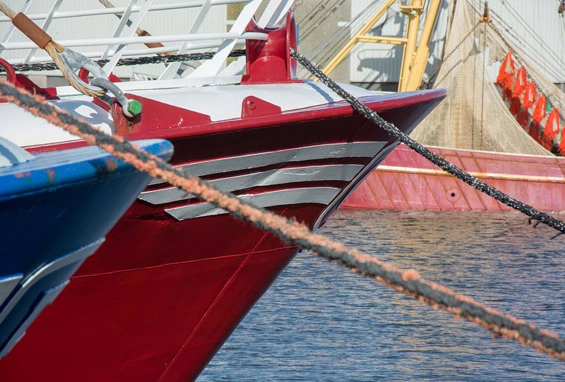 Fishing vessels moored in the port of IJmuiden by scheepskijkerhavenfotografie