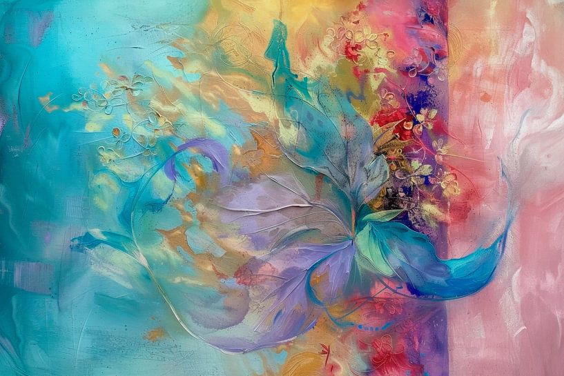 Abstrakt, Pastell, Morgenfeier von Joriali Abstrakte Kunst