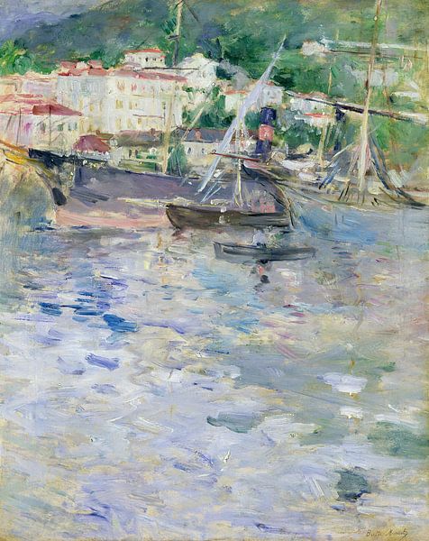 Berthe Morisot,The Port of Nice by finemasterpiece