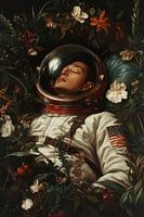 Schlafender Astronaut