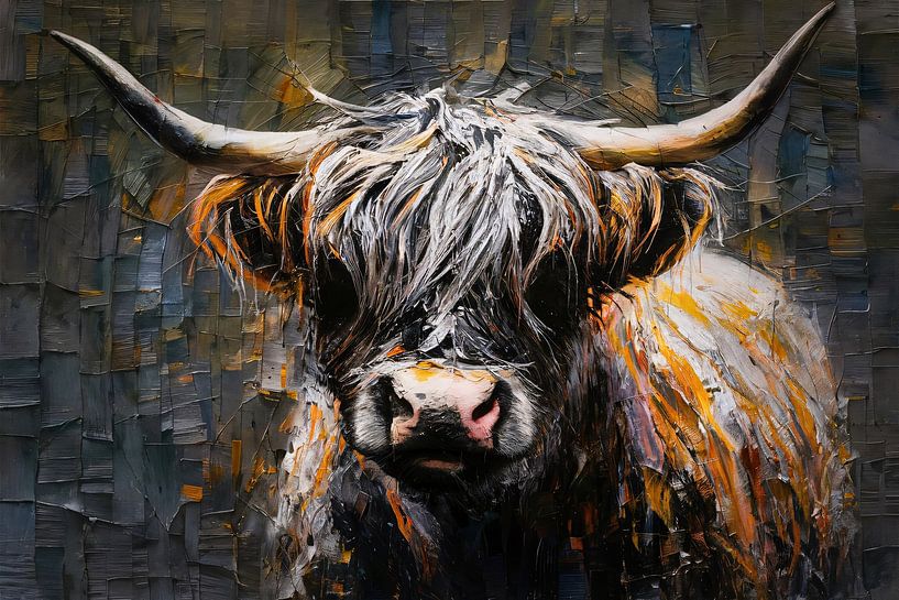 Der feurige Blick eines schottischen Highlanders von Art & Soul Creations