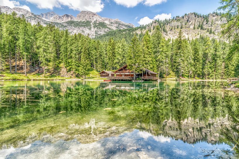 Maison à Lago Ghedina dans les Dolomites par Rene Siebring