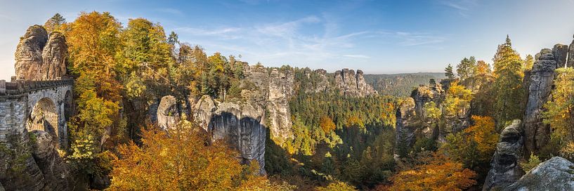 Automne en Suisse saxonne au Bastei en Saxe par Voss photographie