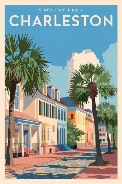 Charleston, South Carolina Vintage Travel Poster par Poster Art Shop