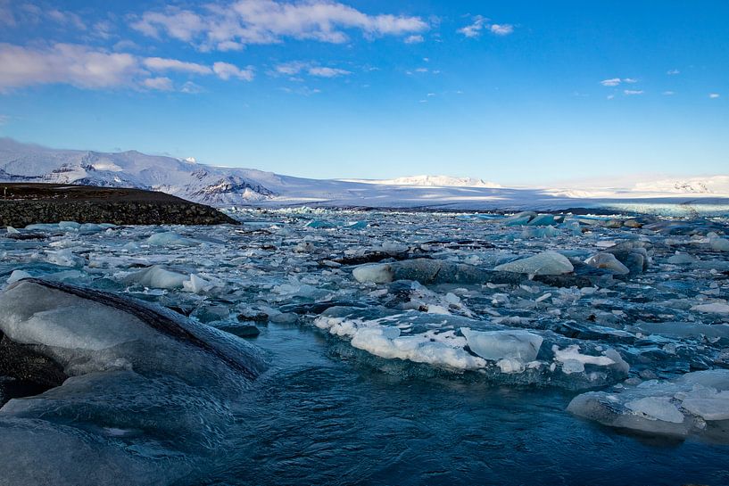 Paysage en Islande, Jökulsárlón et Diamond Beach par Gert Hilbink