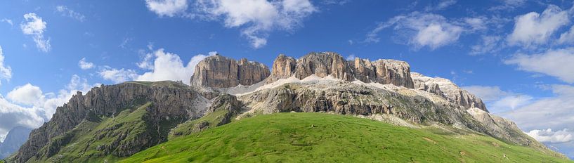 Sella group seen from the Passo Pordoi in the Dolomites by Sjoerd van der Wal Photography