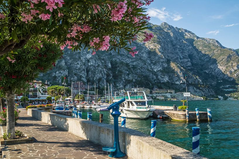 LAC DE GARDE Port &amp; promenade à Limone sul Garda  par Melanie Viola