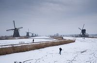 schaatsen langs de molens