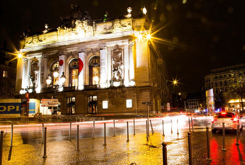 Une photo de nuit de l'Opéra de Lille par Ineke Huizing