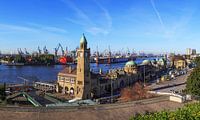Hamburg Skyline - Landing stages and port