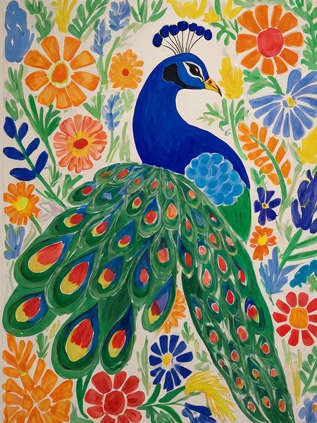 Peacock Style Henri Matisse by TOAN TRAN