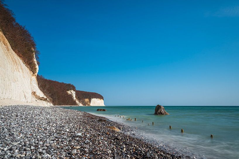 Kreidefelsen an der Küste der Ostsee auf der Insel Rügen von Rico Ködder