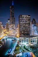 Good night Chicago - Zicht over de Chicago River