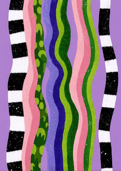 Glitzernde Streifen wie Tentakel von Niklas Maximilian