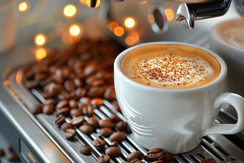 eine Tasse Kaffee oder Cappuccino trinken von Egon Zitter