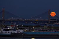 Mondaufgang Martinus Nijhoff Brücke