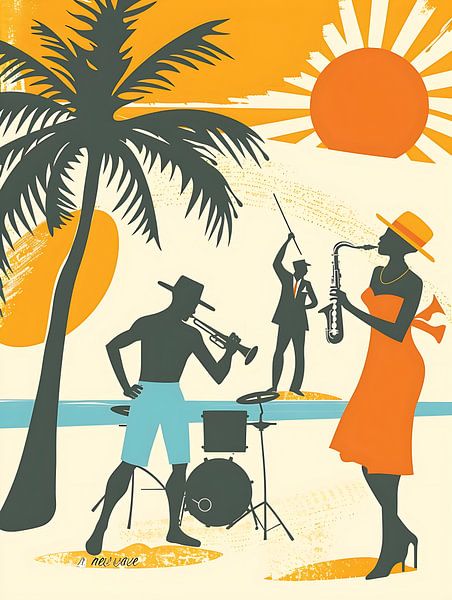 New Wave vintage &amp; Retro-Poster von PixelPrestige