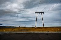 La route le long du glacier Jökulsárlón en Islande