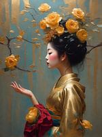 Geisha en fleurs