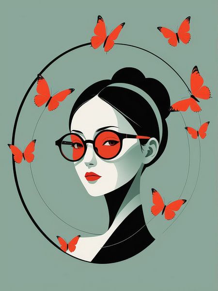 Modern abstract figure by hisam colours