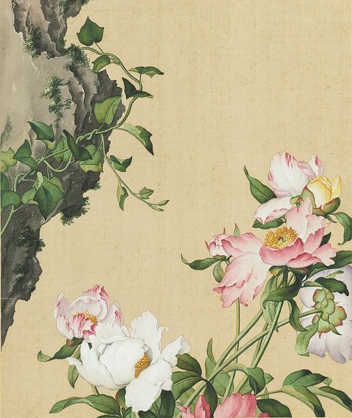 Paeonia lactiflora, Giuseppe Castiglione by Creative Masters Old Masters