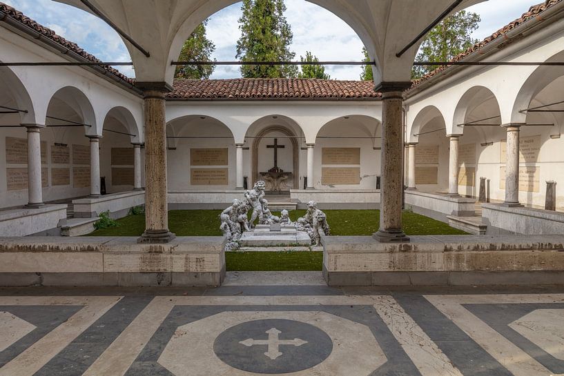 Cemetery Piemont Italy by Joost Adriaanse