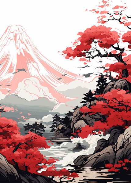 Ukiyo Japanese Painting by Mason Scott