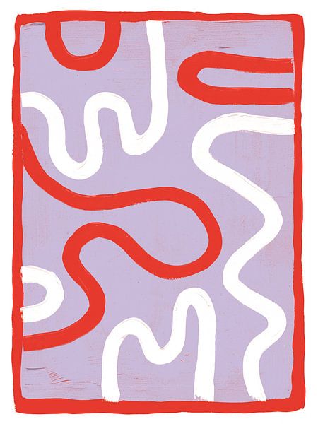 Leticia - Lila und Rot von Malou Studio