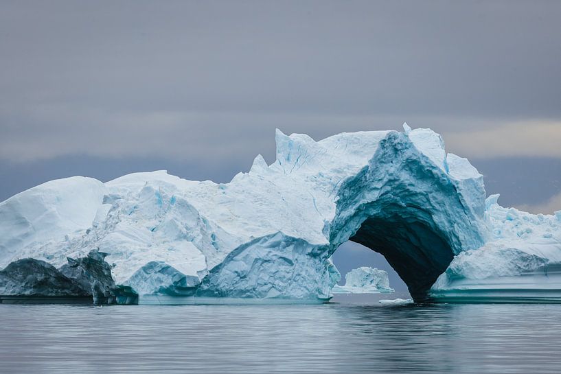 Iceberg avec vue dans la baie de Disko, Groenland par Martijn Smeets