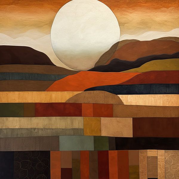 Paysage moderne dans les tons de terre par Art Merveilleux