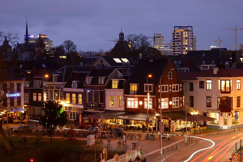 Lange Jufferstraat und Lucasbolwerk in Utrecht  von Donker Utrecht