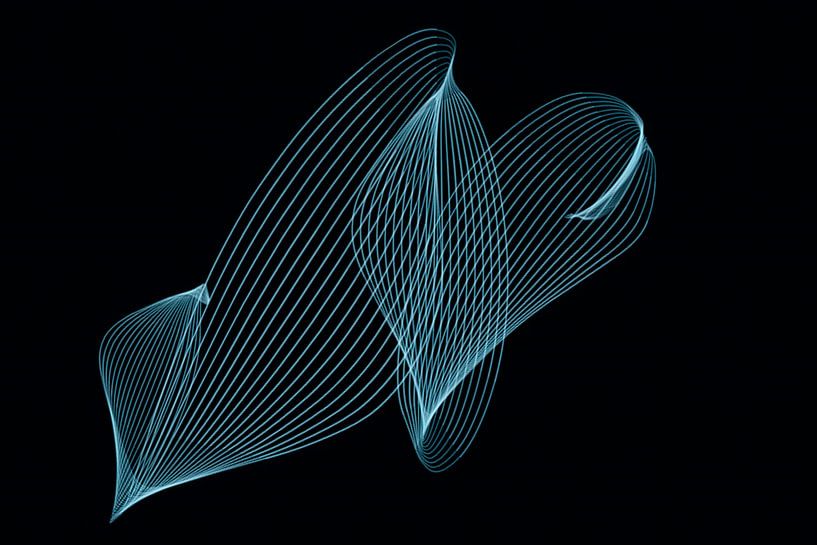 Moved heart, line play by Rietje Bulthuis