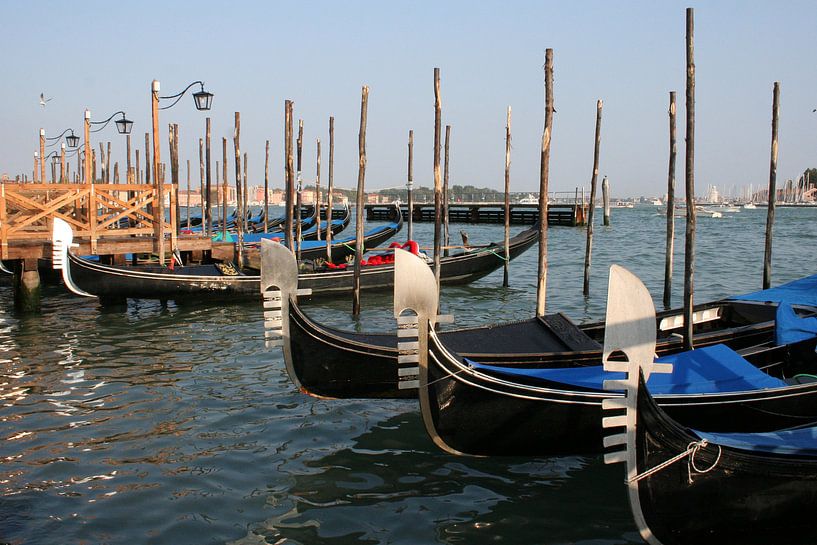 Gondels in Venetië von Anouk Davidse