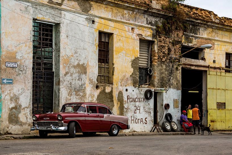 Garage automobile à Cuba par Jorick van Gorp