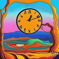 Surreële impressie van tijd