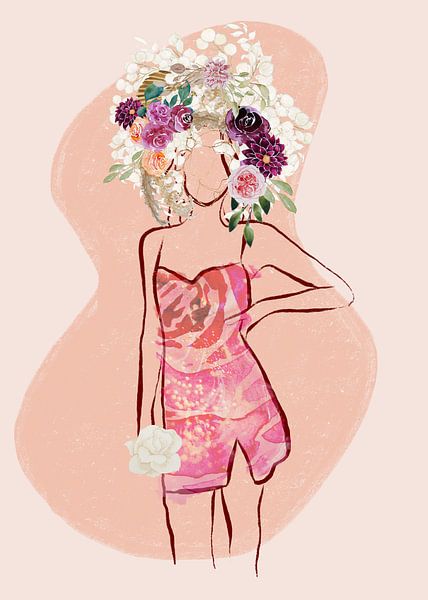 Helles Sommerporträt in Skizze von Arjen Roos