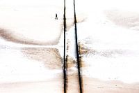 Breakwaters on the beach