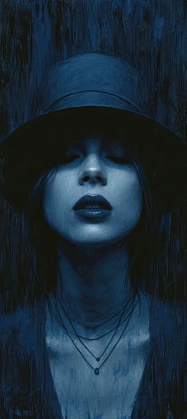 Enigmatic Sapphire Silence by Art Whims