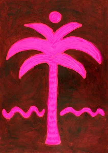 Neon-Palme von Atelier Paint-Ing