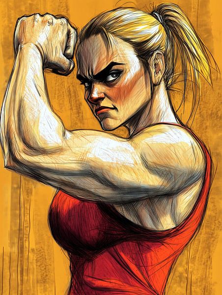 Determined athlete shows her strength by Frank Heinz