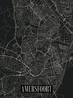 Plan de ville Amersfoort - Ville - Variante foncée - Carte