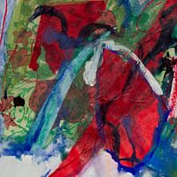 Orage rouge du début de l'automne - carré