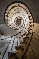 Staircase with spiral in villa