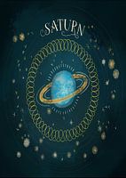 Saturn Planet Illustration