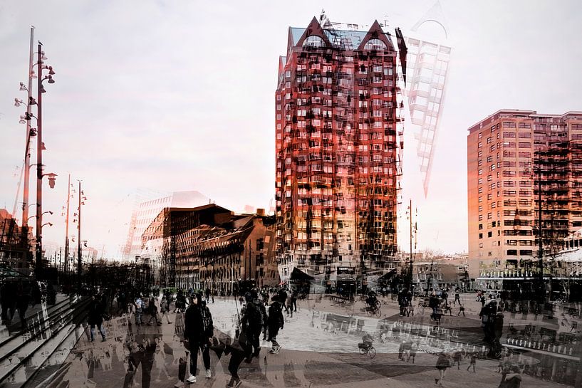 Blaaktoren Rotterdam auf dem Vormarsch. von Ellen Driesse