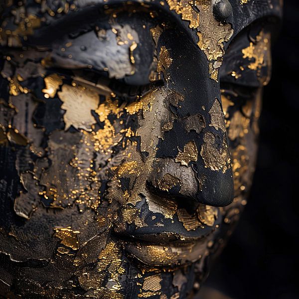 Golden wisdom - Zen Buddha by Poster Art Shop
